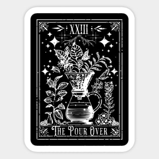 The Pour Over Coffee Tarot Card Sticker